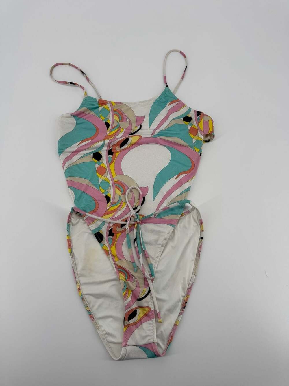 Monica Hansen Beachwear Multi-Color Swirl Print One-Piece Swimsuit
